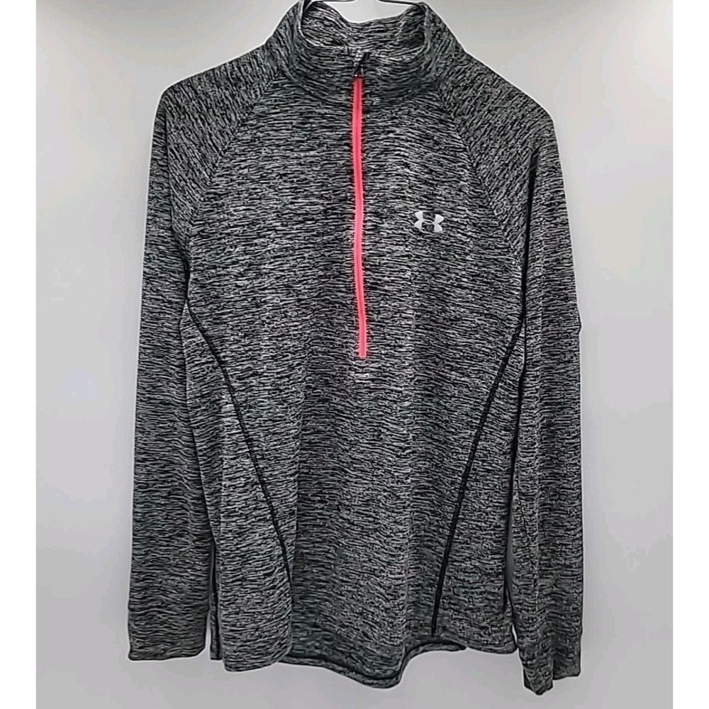 Under Armour Shirt Activewear Top Women's Size Med HeatGear Loose Fit‎ 1/2 Zip